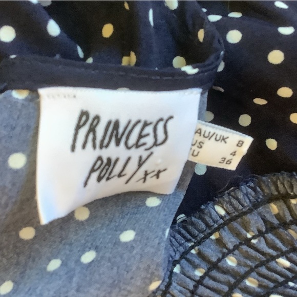 Princess Polly “Polka Dot Smocked-Waist” Mini Dress | US 4 / AU 8 - Picture 5 of 12